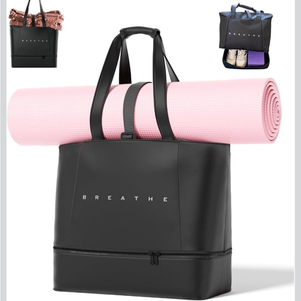 Black Yoga Mat Bag